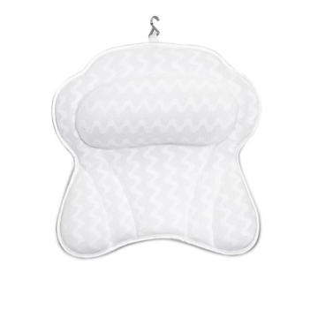 Wholesale 3d Jacuzzi pillow Bath Mat four Suction Cup pillows